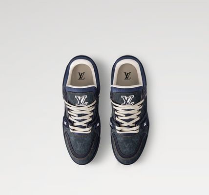 Tênis LV Trainer First Line Jeans Blue