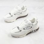 Run Away Sneakers Suede with Mesh White