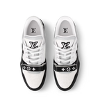 Louis Vuitton LV Trainer Low Velcro Strap Monogram Denim Black