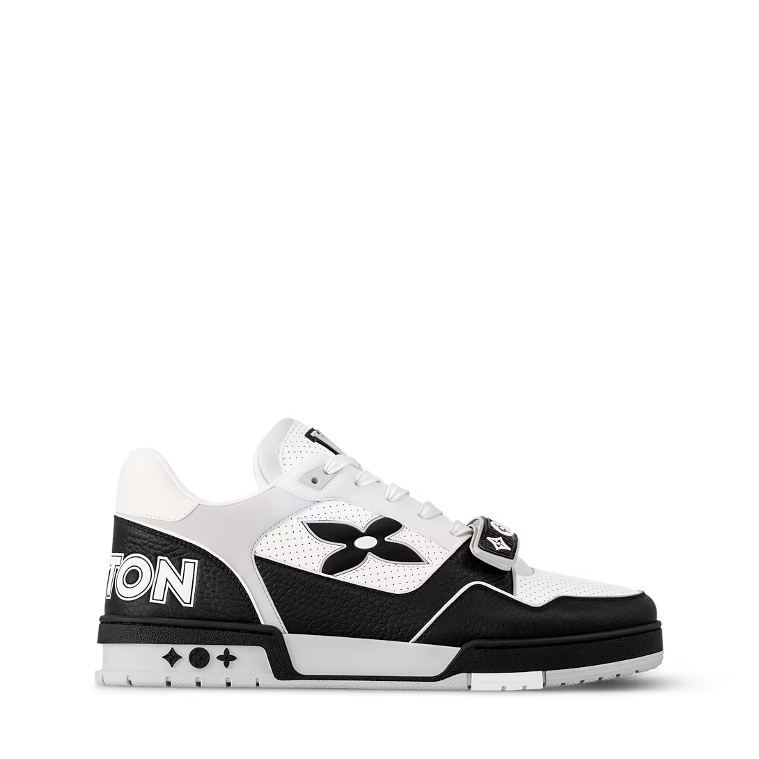 Louis Vuitton LV Trainer Low Velcro Strap Monogram Denim Black