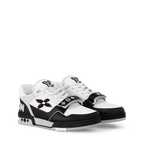 Louis Vuitton LV Trainer Low Velcro Strap Monogram Denim Black