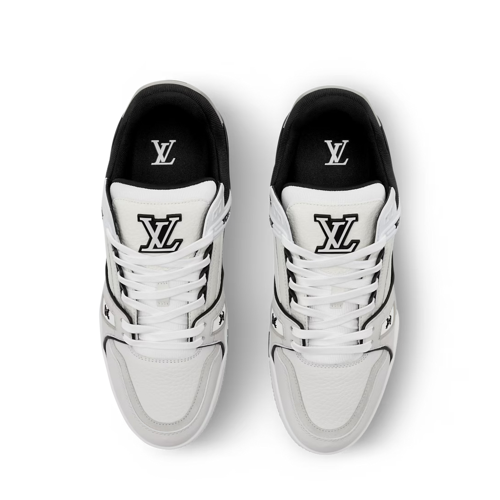 Tênis Louis Vuitton LV Trainer Monogram Denin Noir Vintage