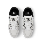 Tênis Louis Vuitton LV Trainer Monogram Denin Noir Vintage