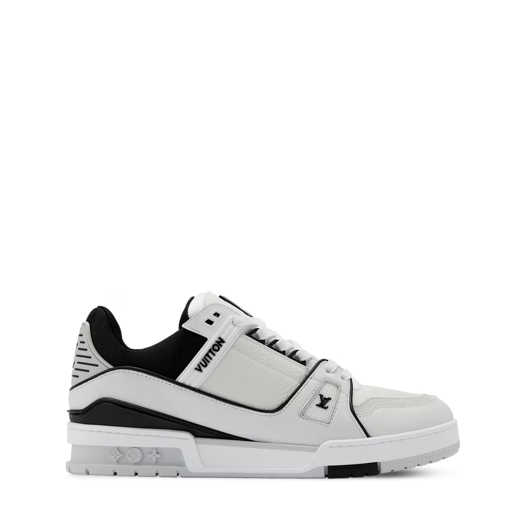 Tênis Louis Vuitton LV Trainer Monogram Denin Noir Vintage