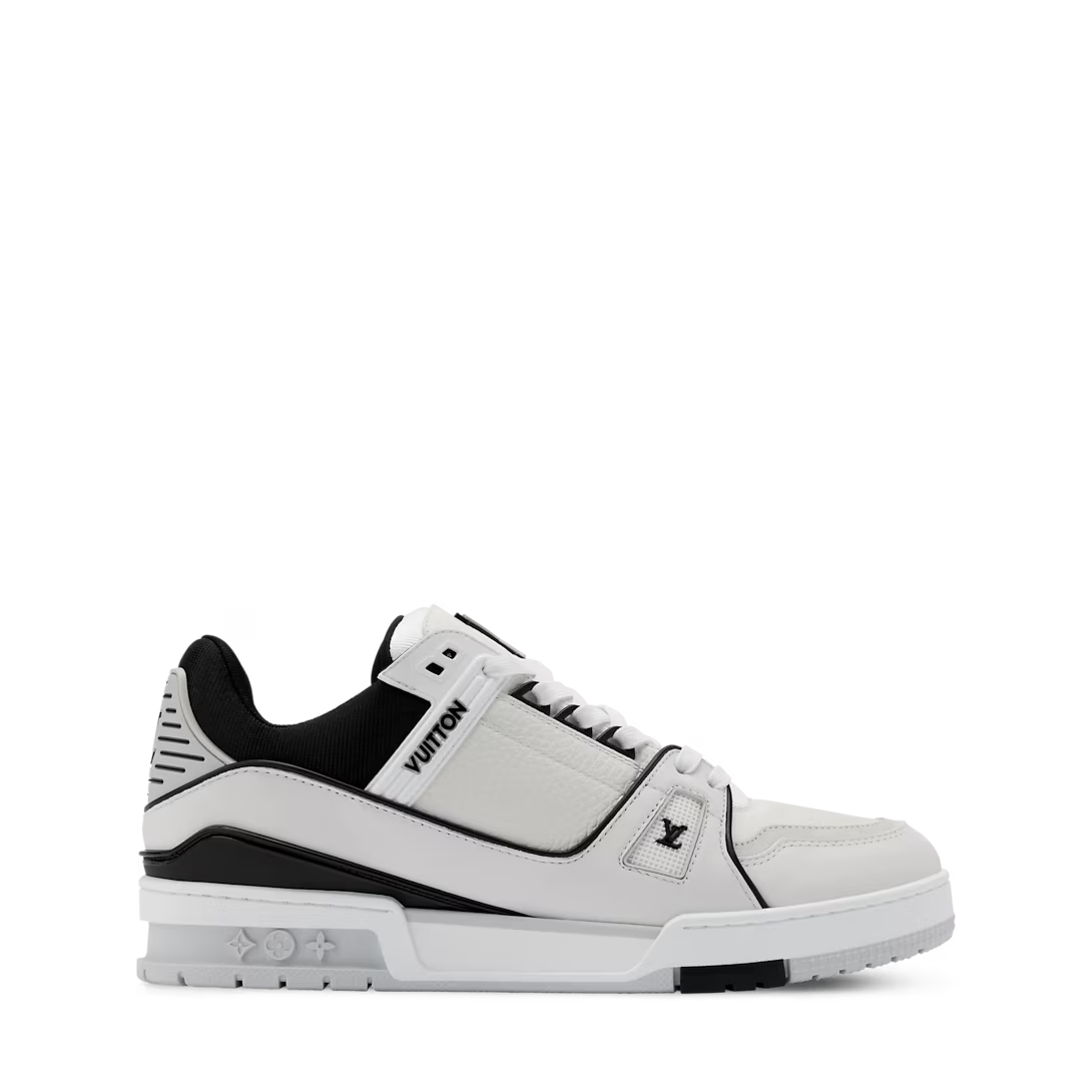 Tênis Louis Vuitton LV Trainer Monogram Denin Noir Vintage