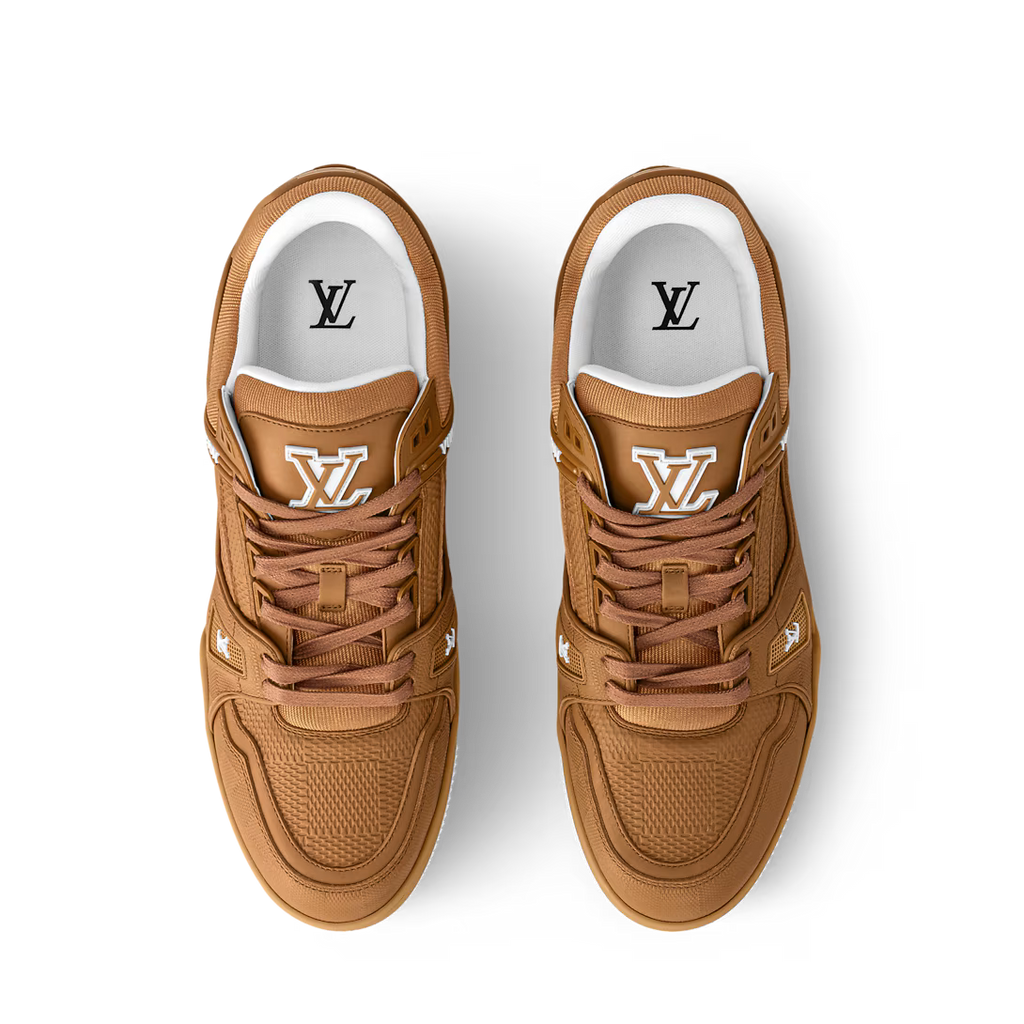 Tênis LV Trainer Brown White Line (Pronta Entrega) Tamanho 42