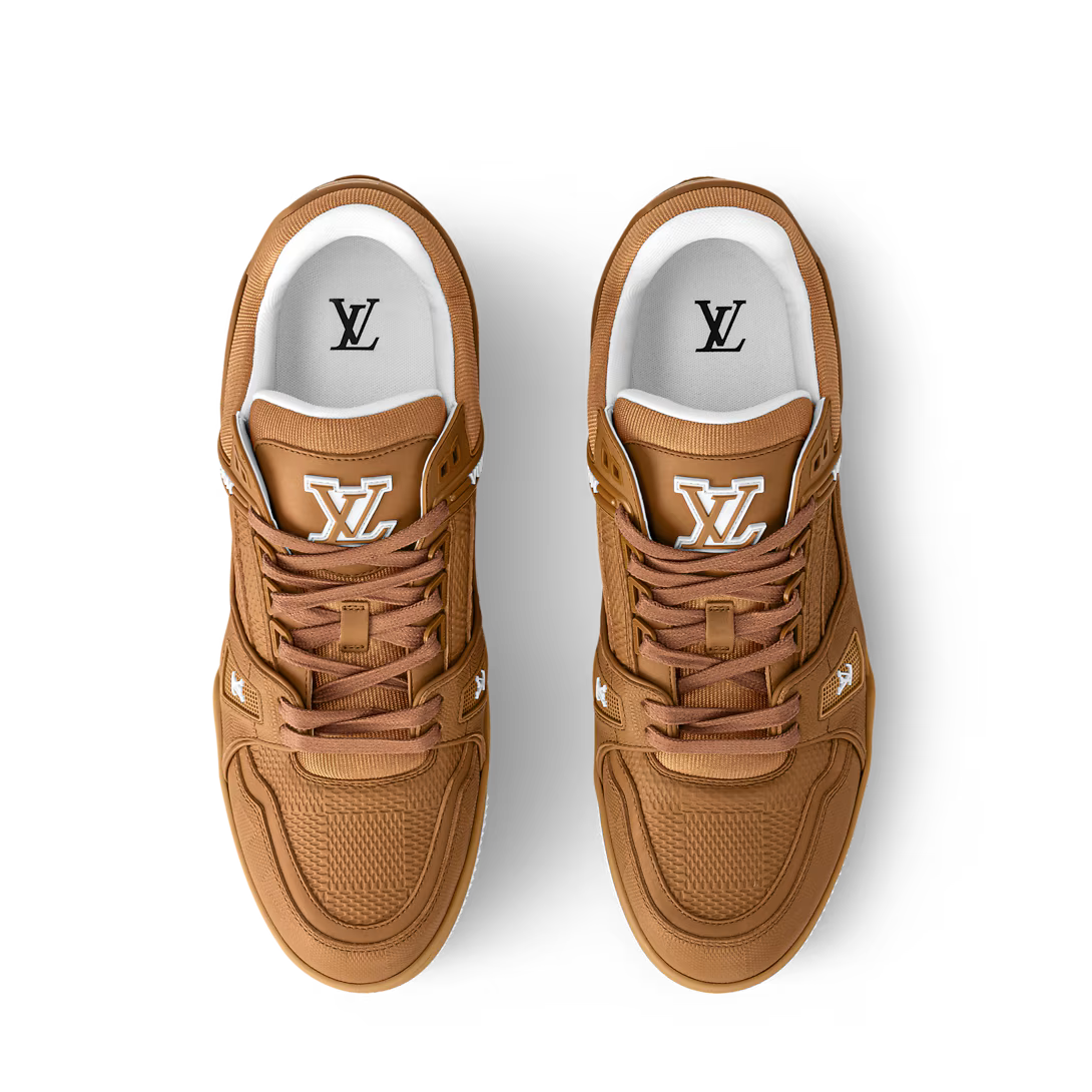 Tênis LV Trainer Brown White Line (Pronta Entrega) Tamanho 42