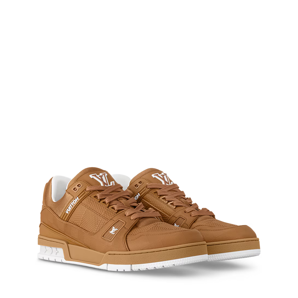 Tênis LV Trainer Brown White Line (Pronta Entrega) Tamanho 42