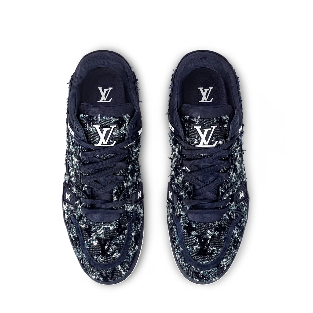 Tênis LV Trainer Jeans Blue Camufled