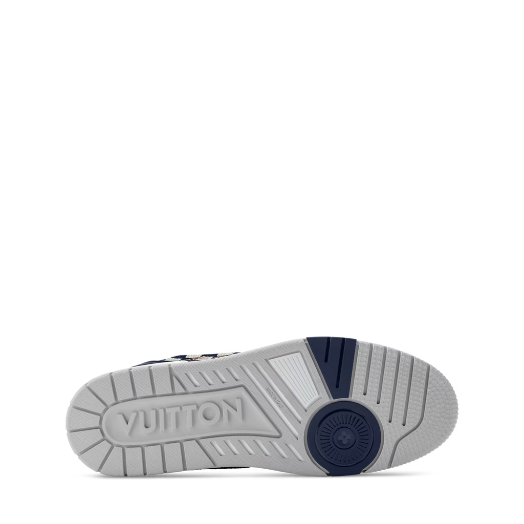 Louis Vuitton LV Trainer Monogram Denim White Blue