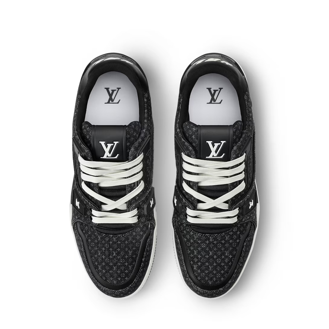 TÊNIS LV Trainer “Black Damier 3D Denim” Monogram