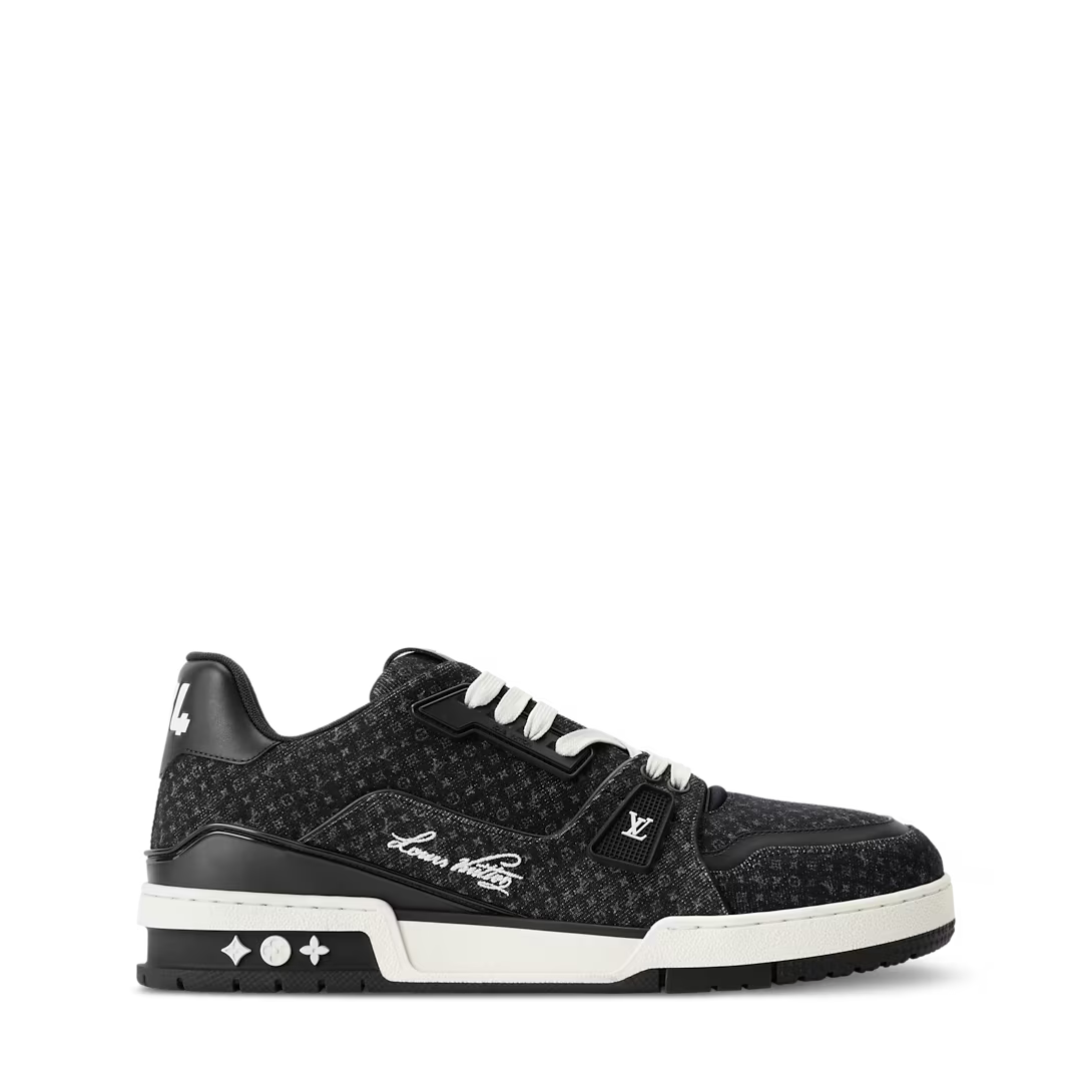 TÊNIS LV Trainer “Black Damier 3D Denim” Monogram