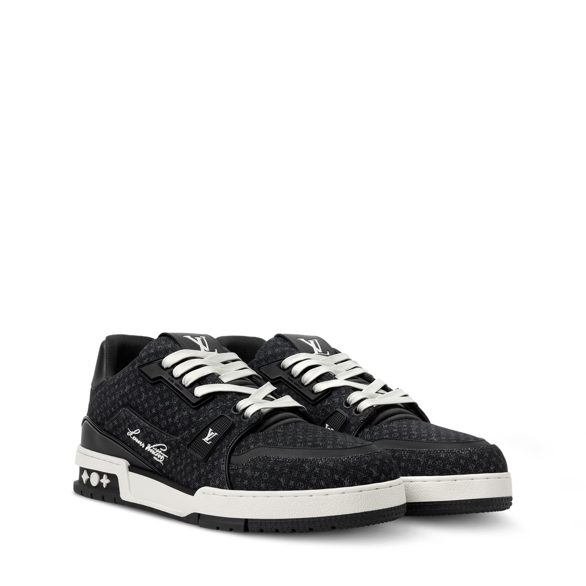 TÊNIS LV Trainer “Black Damier 3D Denim” Monogram