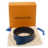 Cinto Louis Vuitton Blue Epi Leather LV Initiales Belt (Pronta Entrega) Tamanho 90