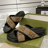 Chinelo Gucci Slipper Sandal Bege Monogram