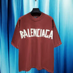 Camiseta Balenciaga Two Logo Red BB