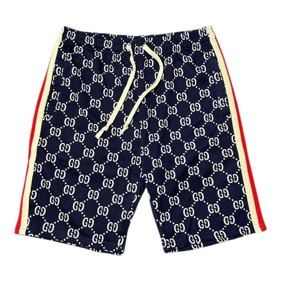 Shorts Gucci Navy GG Logo Blue