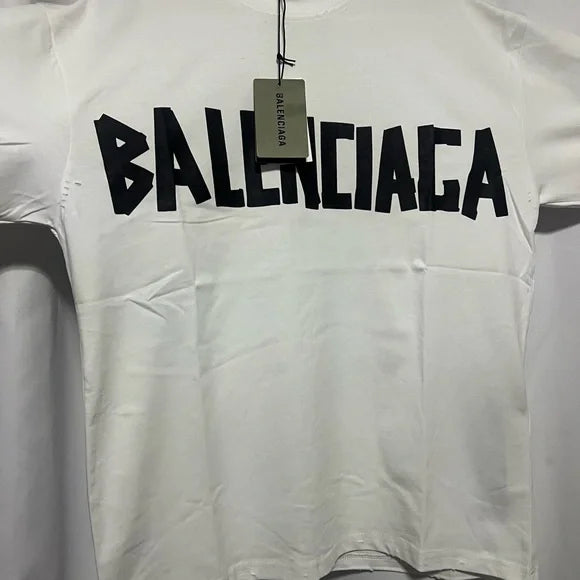 Camiseta Balenciaga Two BB White Black