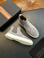 Tênis Zegna Scarrosso Chelsea Suede Brad
