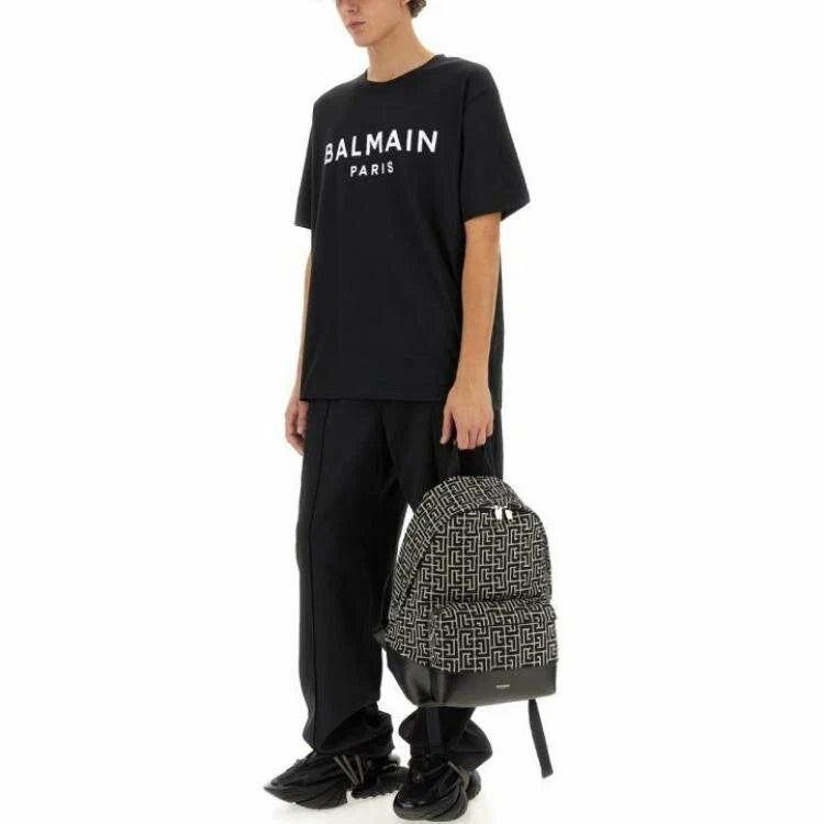 Camiseta Balmain Logo Front White