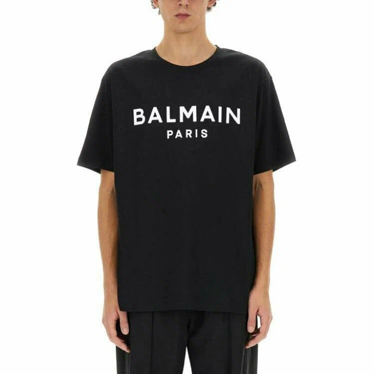 Camiseta Balmain Logo Front White