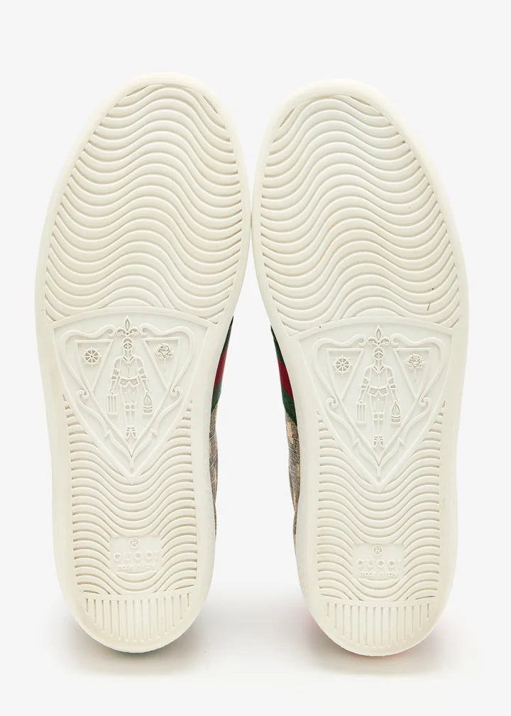Tênis Gucci Pre-Loved Ace Web Bee