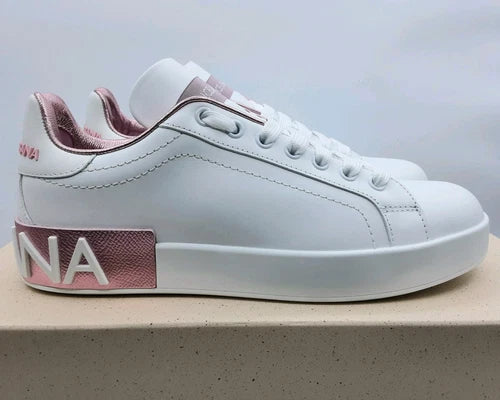 Dolce & Gabbana Sneaker Rose White (Pronta Entrega) Tamanho 35