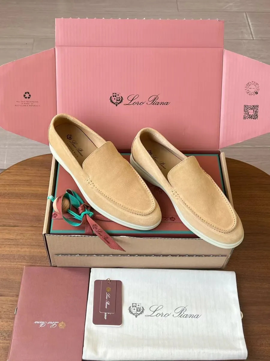 Mocassim Loro Piana Beige