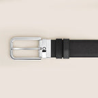 Cinto MontBlanc  35 mm Reversible Belt in Sartorial Leather with Rectangular Buckle